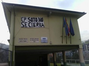 Pancarta colegio Soto