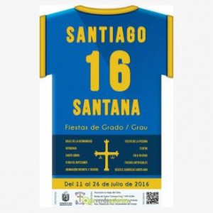Cartel de las fiestas de Santiago y Santana 2016