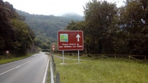 Una de las nuevas señales ubicada en Tuñón (Santo Adriano)