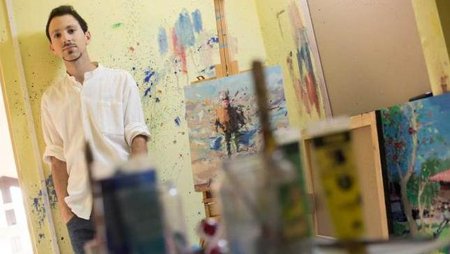 El pintor Samuel Armas busca su interior