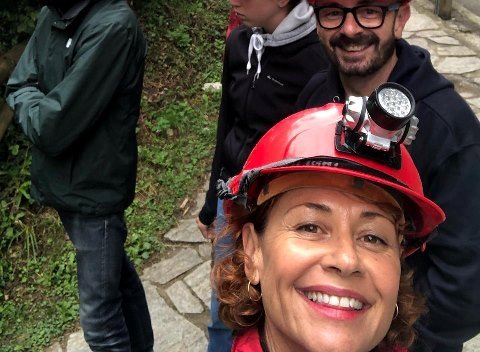 Esther Arroyo, de vacaciones en Teverga