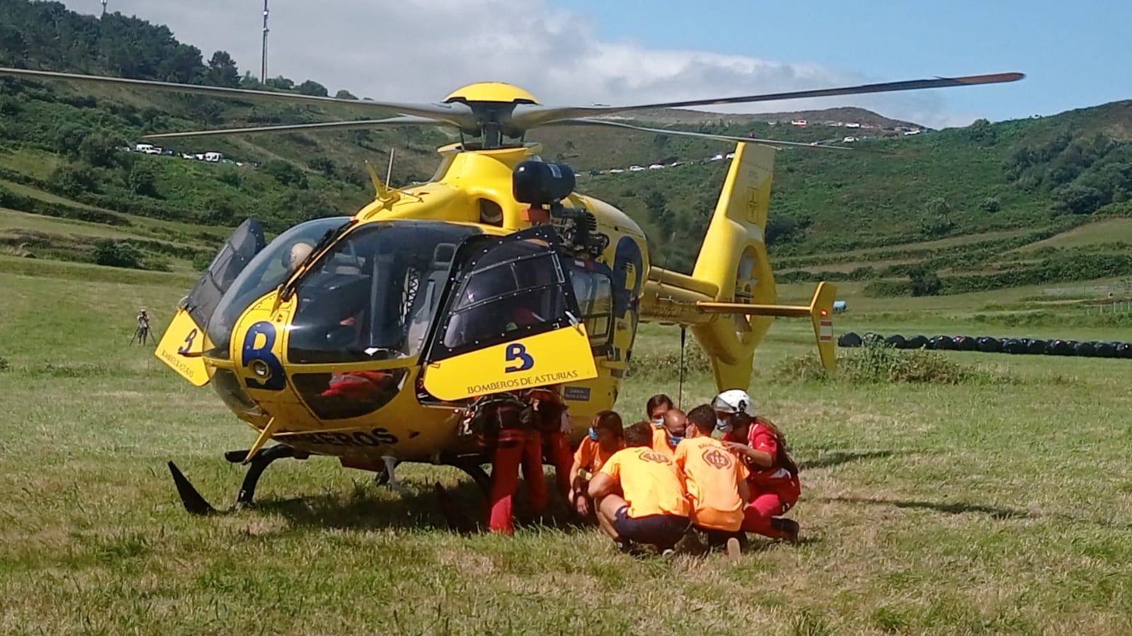 Evacuada al HUCA un excursionista herida en Teverga