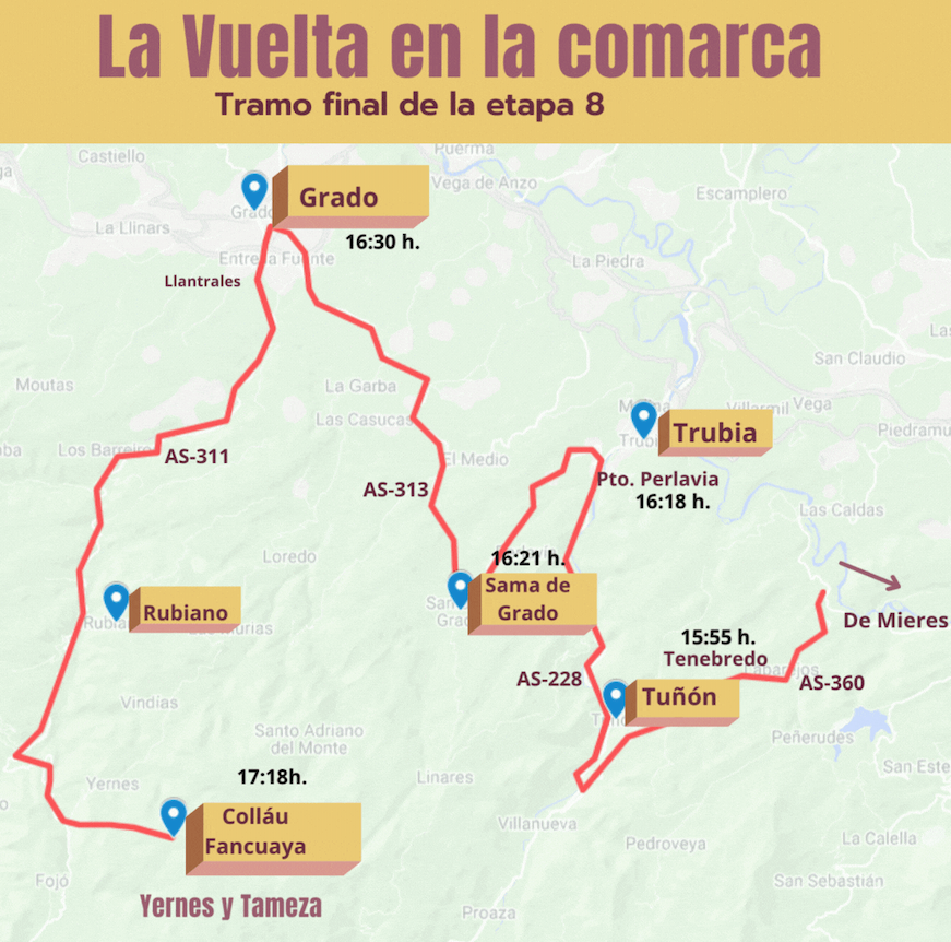 Así será la Vuelta en la comarca