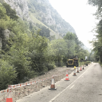 En marcha las obras de las viseras antialudes de Teverga y Somiedo