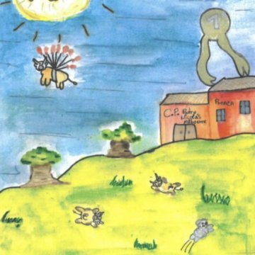 Alma Rodríguez gana el concurso de dibujo de la exposición de ganado de Proaza