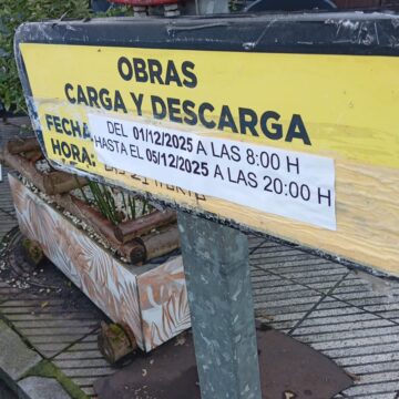cartel obras Trubia El Ayuntamiento de Oviedo inicia el lunes el asfaltado de Trubia