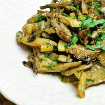 setas-al-ajillo Grau se prepara para celebrar las I Jornadas Gastronómicas del Pitu y las Setas