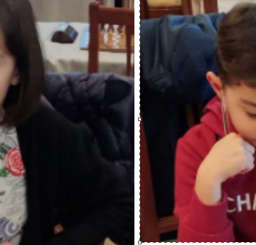 Los ajedrecistas gradenses Mario Cárdenas y Julia Larfeuil, campeones de Asturias por edades