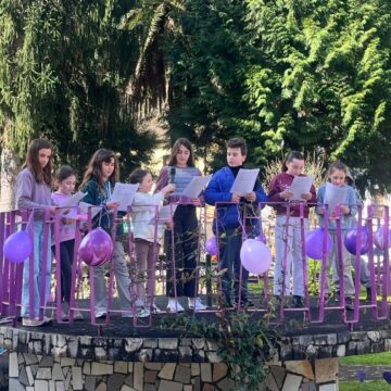 Los niños y niñas de Belmonte celebraron ayer el 8-M