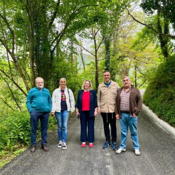 Finaliza la obra de mejora del acceso a Sabadía, en Santo Adriano