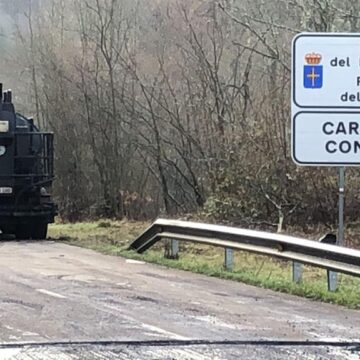 Cortes en un carril de la carretera AS-230 de Bárzana a Pola de Lena hasta el 23 de mayo