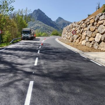 Culmina la obra de la carretera del puerto de San Lorenzo