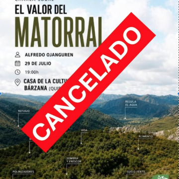 Captura de pantalla 2026-07-29 a las 10.19.16 Quirós suspende una charla sobre el valor ecológico del matorral
