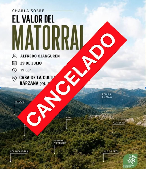 Captura de pantalla 2026-07-29 a las 10.19.16 Quirós suspende una charla sobre el valor ecológico del matorral