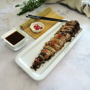 tataki-bonito Degustación gratuita de tataki de bonito en el Alimerka de Grau