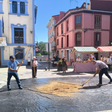 Ángel Torga, panadería San Pelayo y Espelta Las Regueras se coronan como reyes de la escanda en Grau