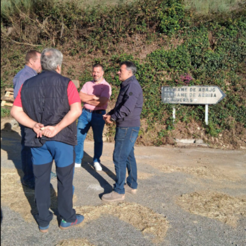 image En marcha las obras de pavimentación del acceso a Bergame de Arriba y Bergame de Abajo en Cangas